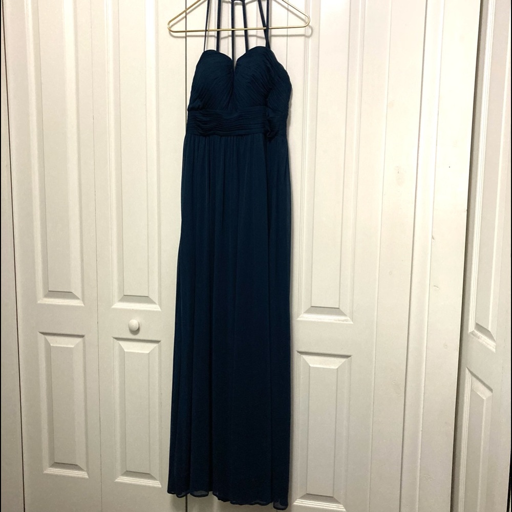Bridesmaid Dress, Navy Blue, Azazie, Size A8